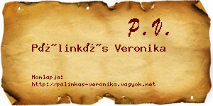 Pálinkás Veronika névjegykártya